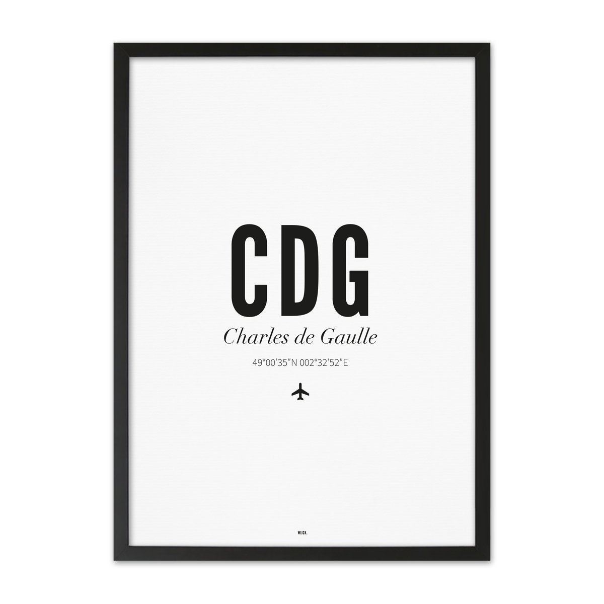 Poster van Charles de Gaulle Airport | WIJCK. 